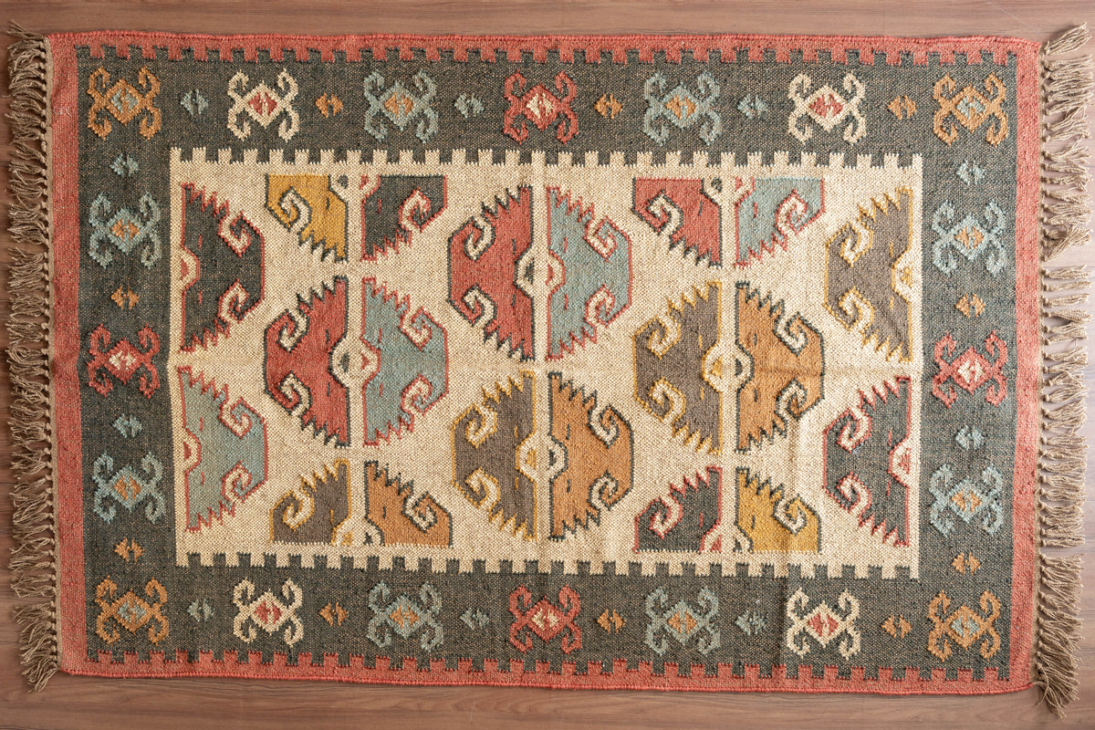 Handwoven Dhurrie Rug - The Turkish Weave