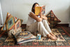 Kilim carpet or rugs and cushions
