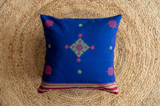 Kasuti green Cushion Cover