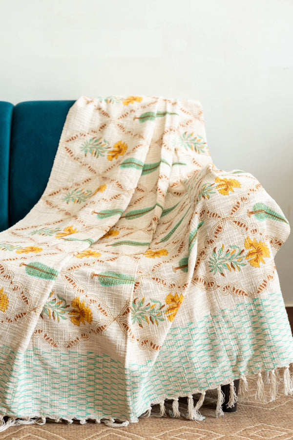 Mustard Jaal Throw