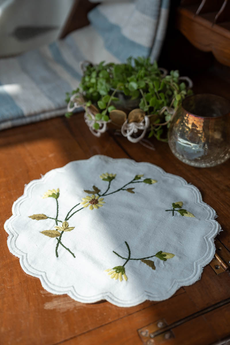 Hand Embroidered Doilies