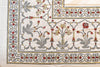Grey Border Hand Block Printed 300TC Percale Cotton Bedsheet