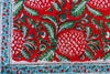 Lal Jaali Hand Block Printed 300TC Percale Cotton Bedsheet