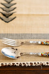 Bengal Jamdani Madhur Katte Table Runner & Table Mats
