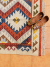 Handwoven Dhurrie Rug - The Geometric Weave