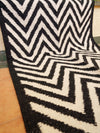 Handwoven Dhurrie Rug - Black and White