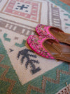 Handwoven Dhurrie Rug - The Bubblegum weave