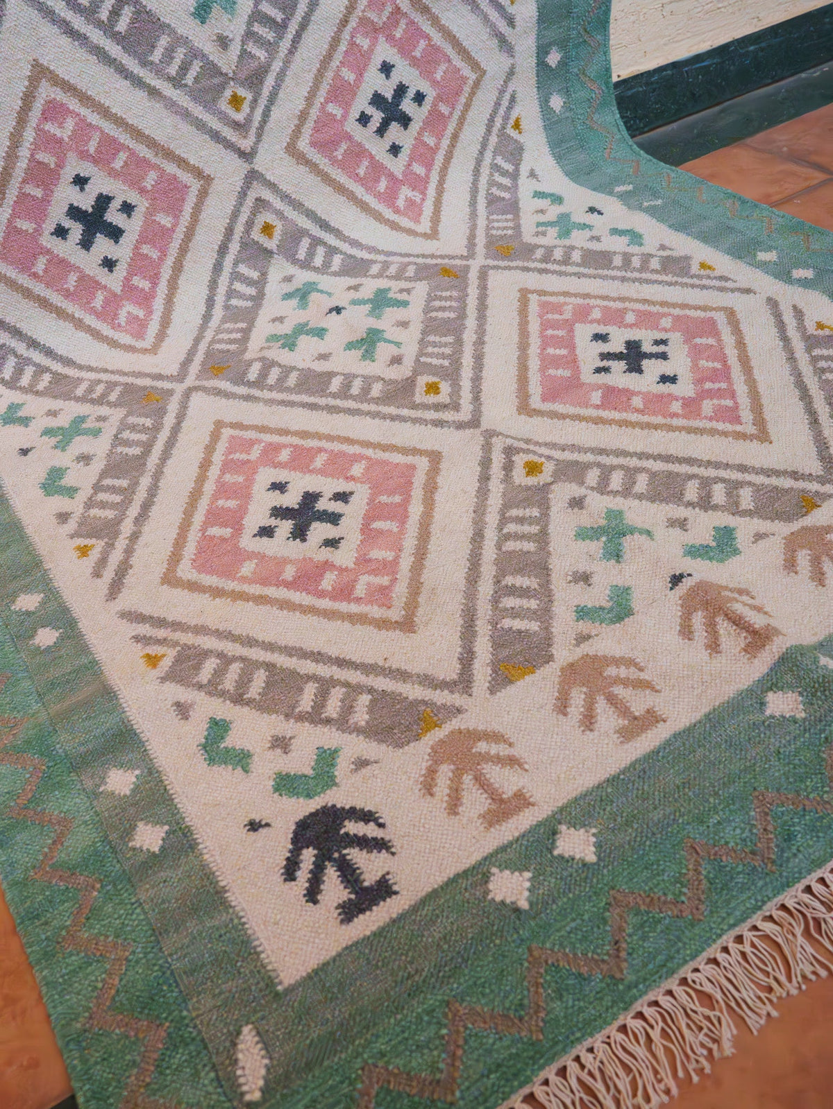 Handwoven Dhurrie Rug - The Pastel Weave