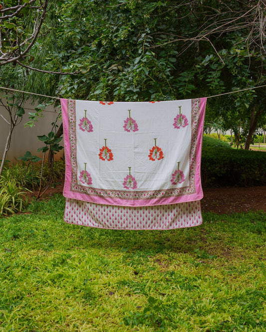 Jaipur Hand Block Printed Mulmul Cotton Reversible Dohar