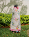Phool Hand Block Printed Hand Quilted Cotton Quilt / Razai