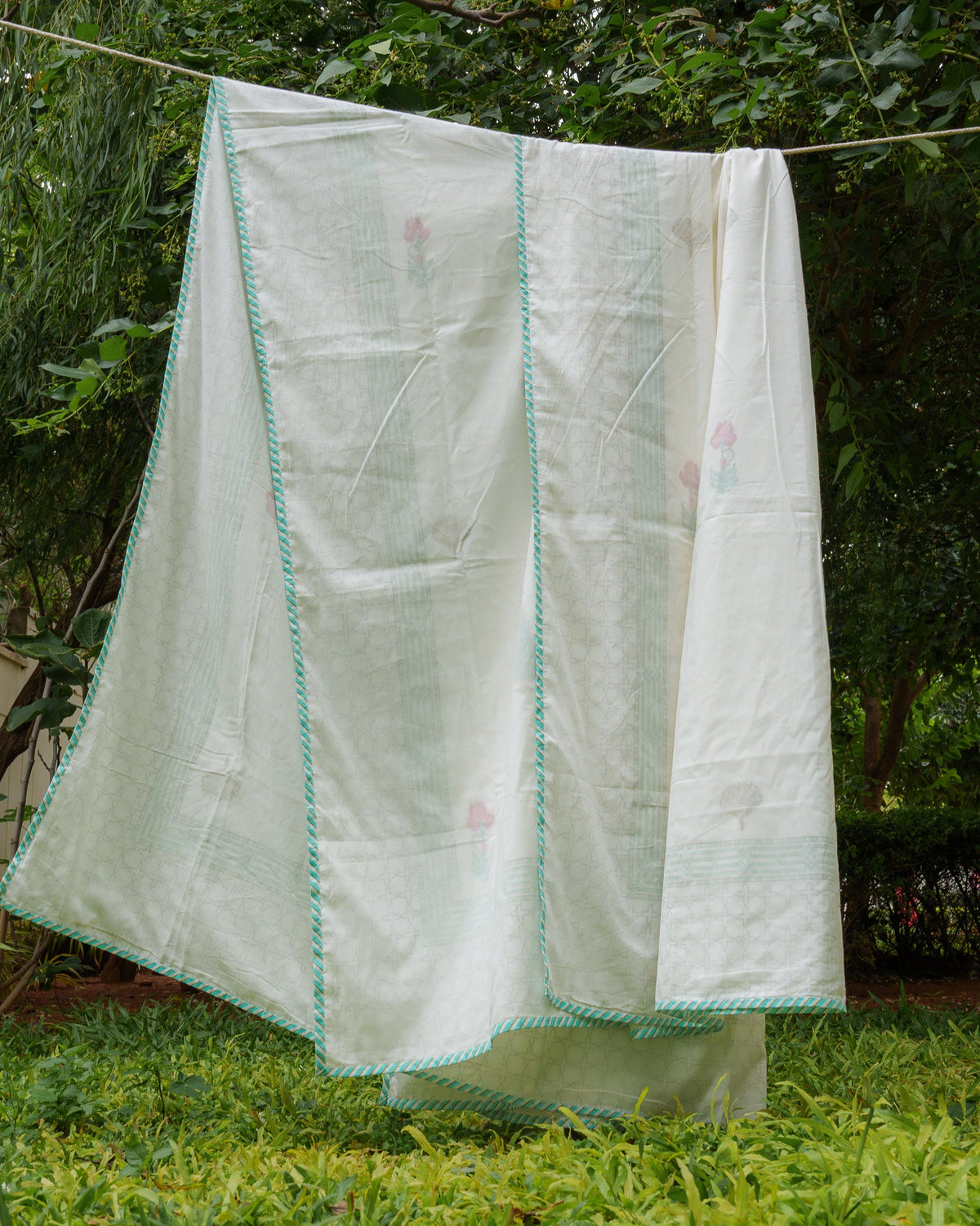 Piramal Hand Block Printed Mulmul Cotton Reversible Dohar