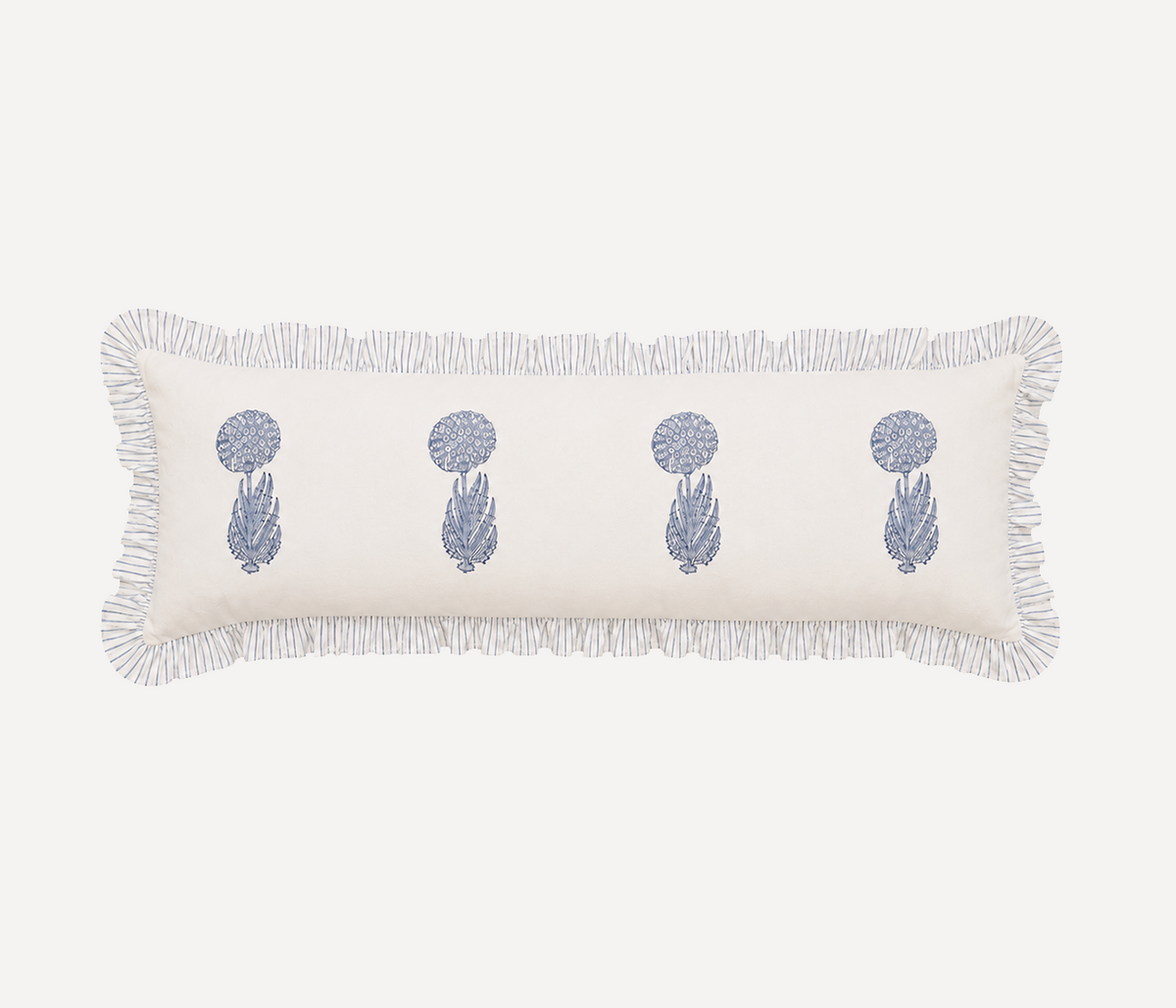 Gagan Hand Block Printed Lumbar Sham Cushion Cover