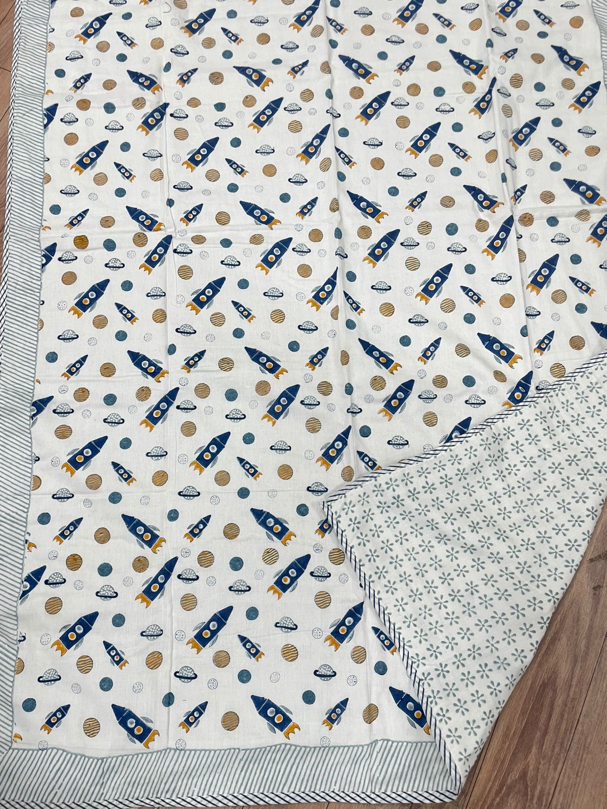 Rocket Baby  Hand Block Printed Kids Dohar