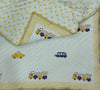 Toy Train  Hand Block Printed Kids Quilt