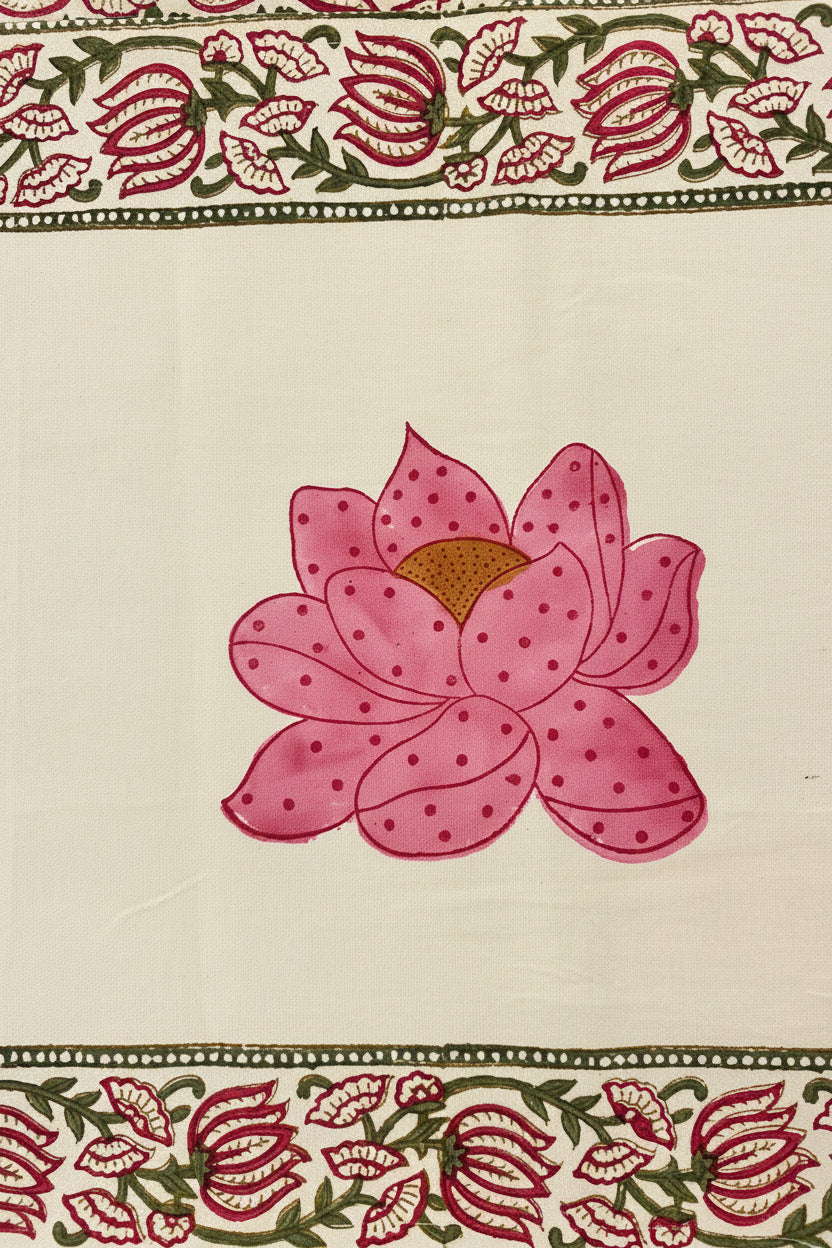 Kamal Hand Block Printed Table Runner