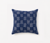 Striped Indigo Hand Block Printed Cushion Cover
