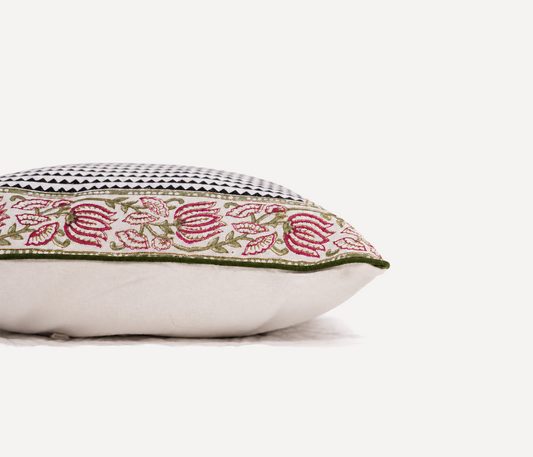 Kamal Hand Block Printed Cushion Cover