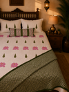 Kamal Embossed Hand Block Printed Quilted Cotton Bedcover