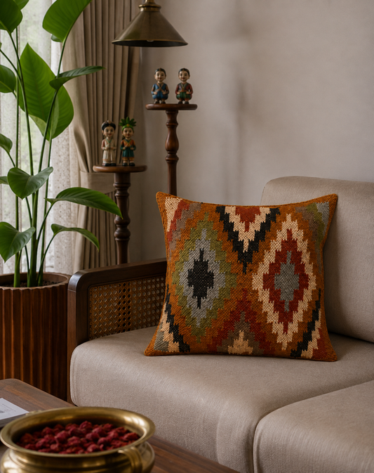 Diagonal Kilim Cushion Cover