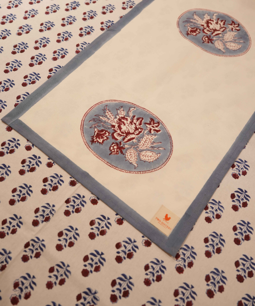 Noor Hand Block Printed Table Runner