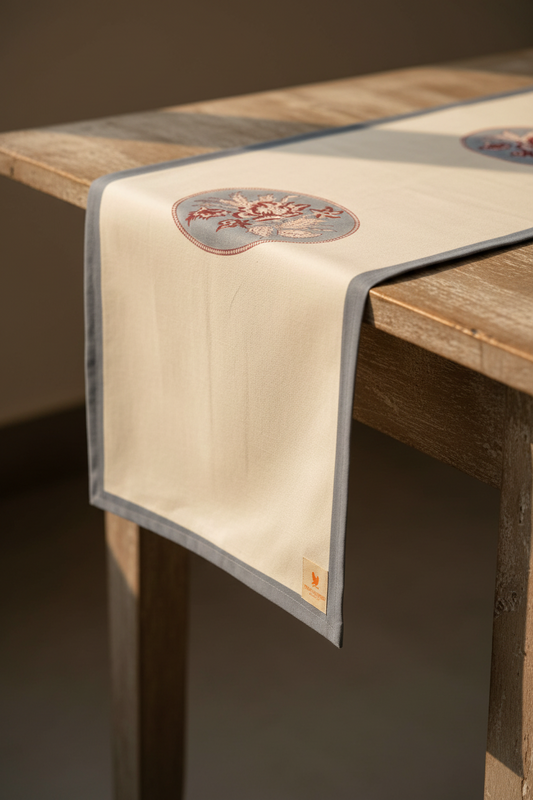 Noor Hand Block Printed Table Runner