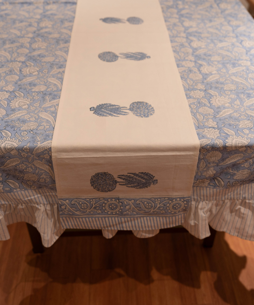 Gagan Hand Block Printed Table Runner