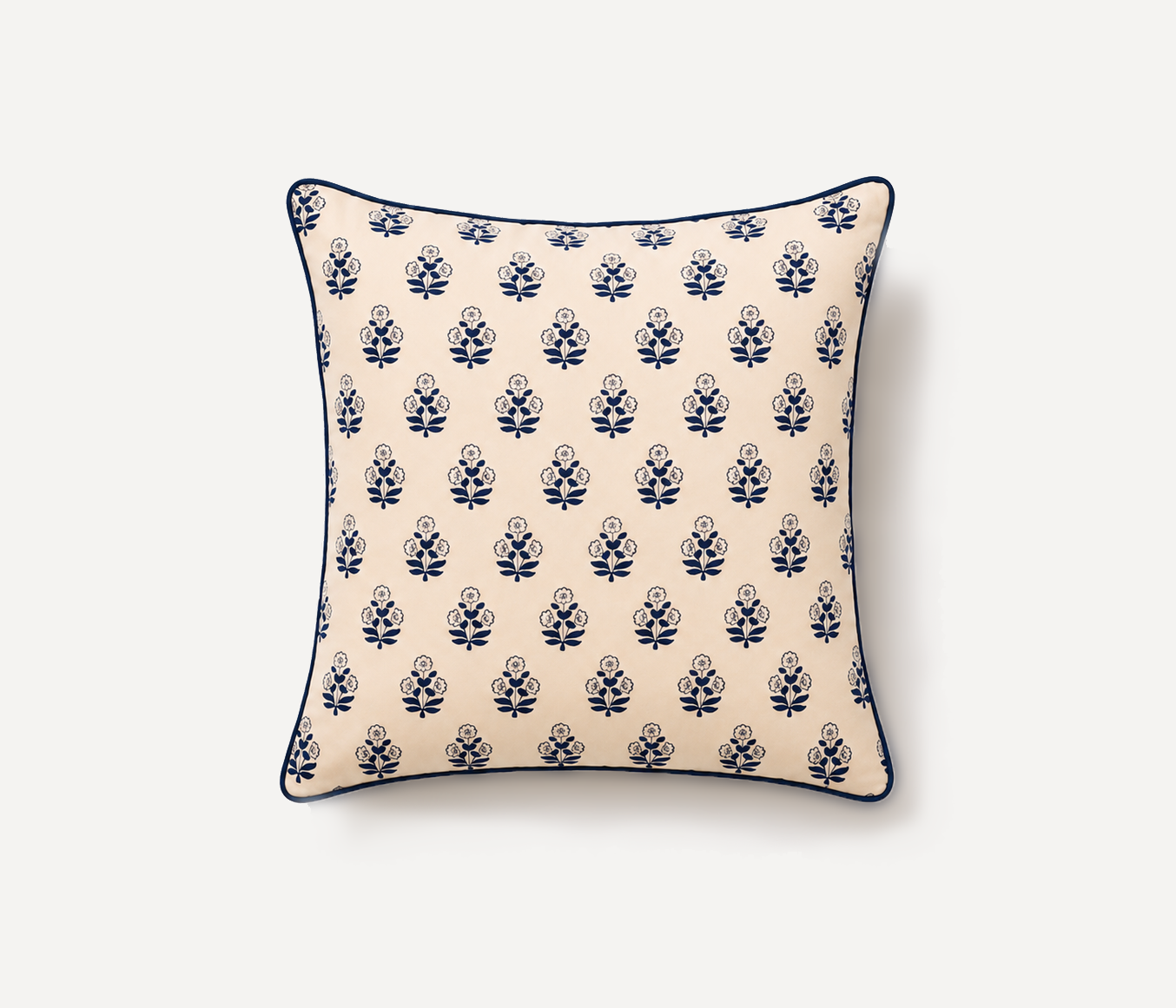 Noor Buti Hand Block Printed Cushion Cover