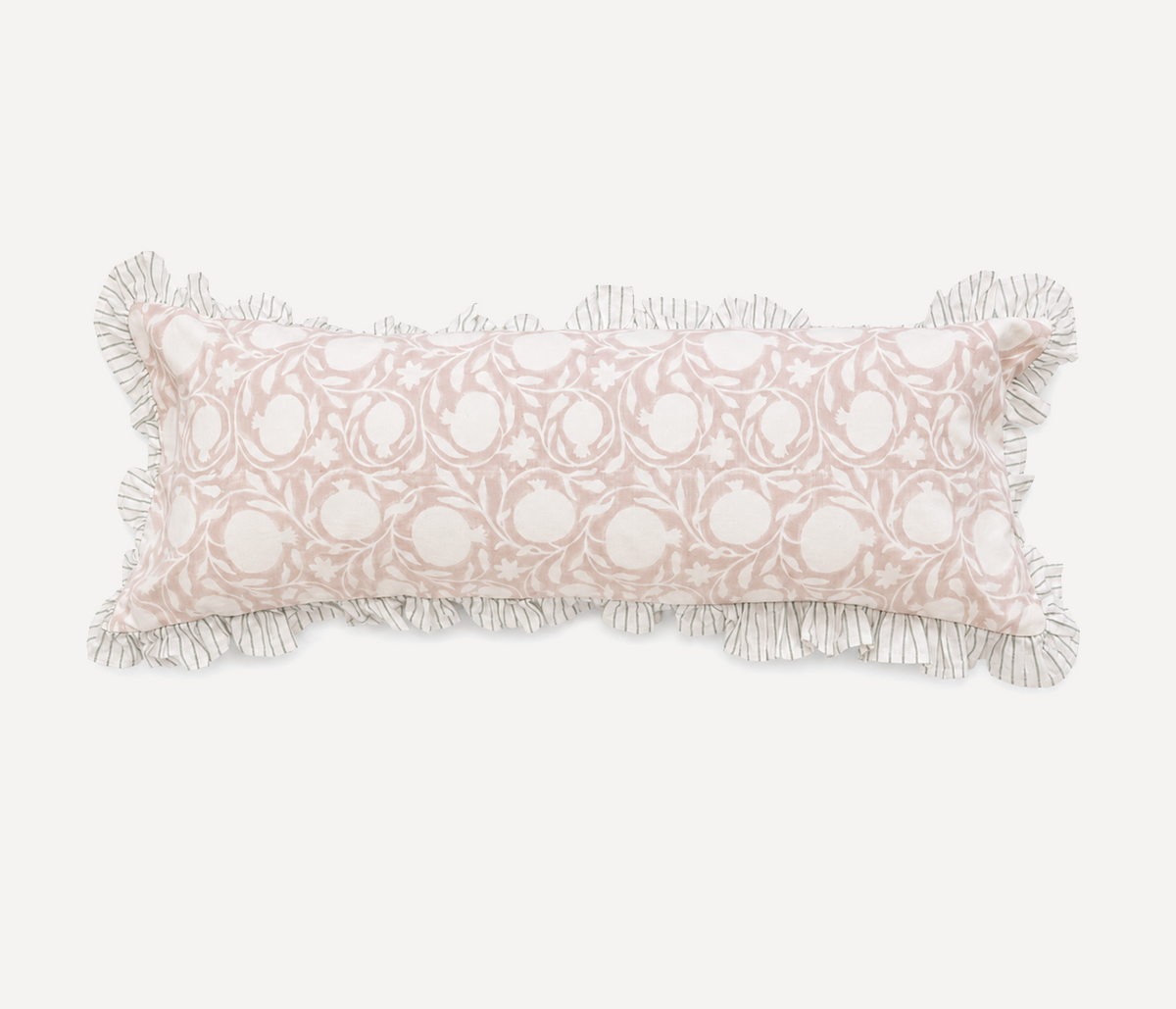 Raj Pankhudi Hand Block Printed Lumbar Sham Cushion Cover