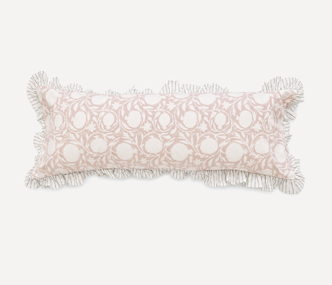Raj Pankhudi Hand Block Printed Lumbar Sham Cushion Cover