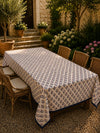 Noor Handblock Printed Cotton Dining Table Cover
