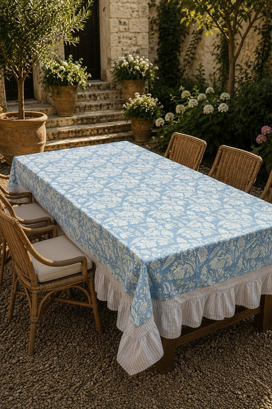 Gagan Handblock Printed Cotton Dining Table Cover