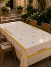 Amalfi Hand Embroidered Cotton Dining Table Cover