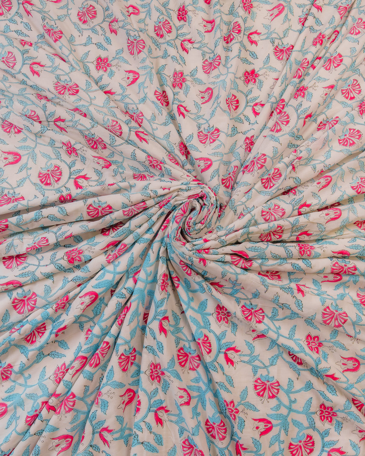 Chittor Hand Block Printed Mulmul Cotton Reversible Dohar