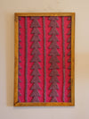 Wall Art / Hand Made Tapestry - Magenta Tufted Knots