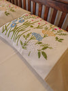 Blossom Bliss Hand Embroidered Bedcover