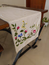 Bouquet Hand Embroidered Table Runner