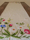 Bouquet Hand Embroidered Table Runner