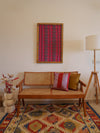 Wall Art / Hand Made Tapestry - Magenta Tufted Knots