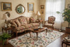 Handwoven Dhurrie Rug - The White Floral