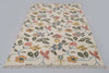Handwoven Dhurrie Rug - The White Floral
