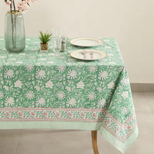 Green Cotton Table Linen