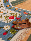 dhurries made in india. living room carpet.
